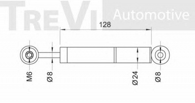 TREVI AUTOMOTIVE ta1496 -  Амортизатор, поликлиновой ремень